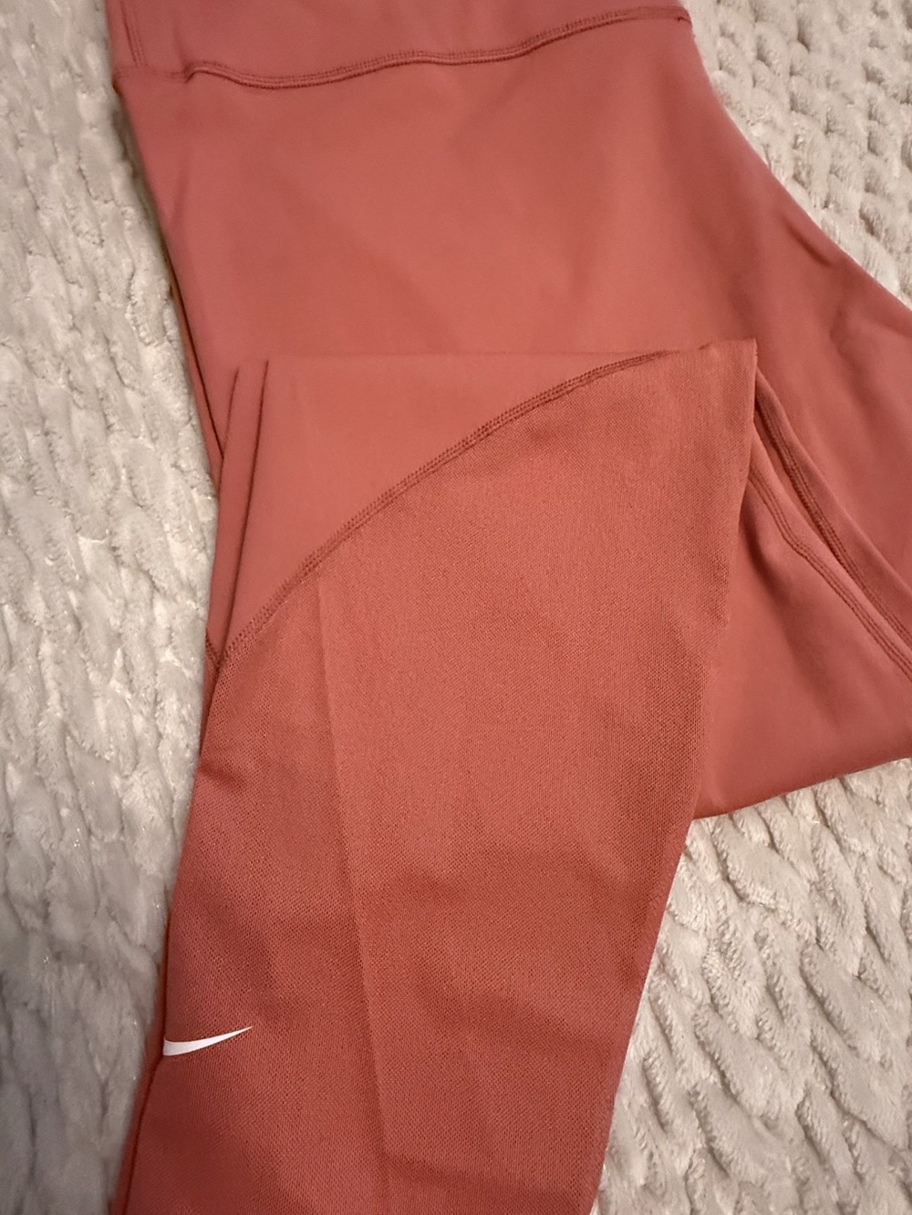 Nike One High-Rise 7/8 Leggings Coral Mesh Detail NWT